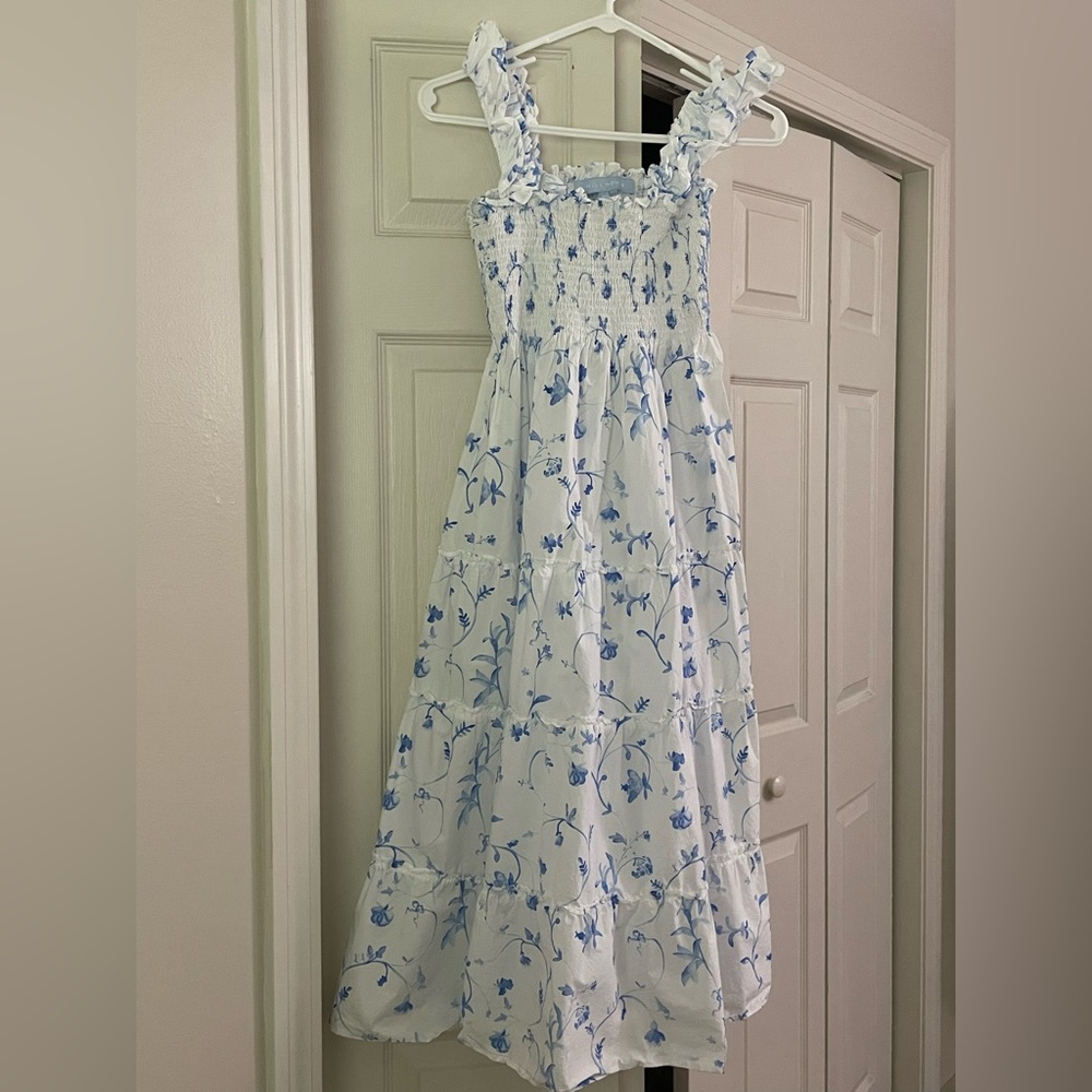 Hill house blue botanical Ellie nap dress